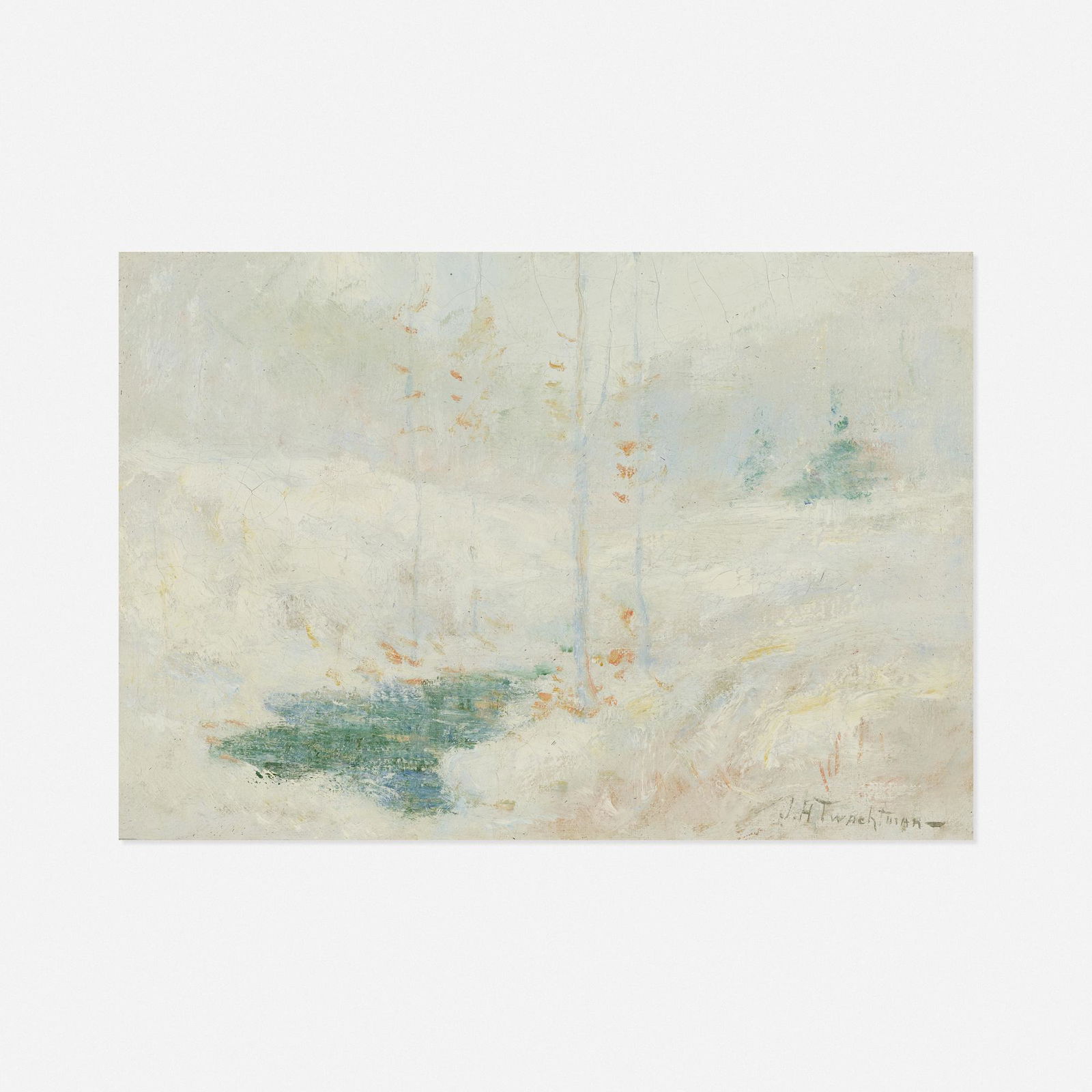 after John Henry Twachtman, Winter Pond (1 of 3)