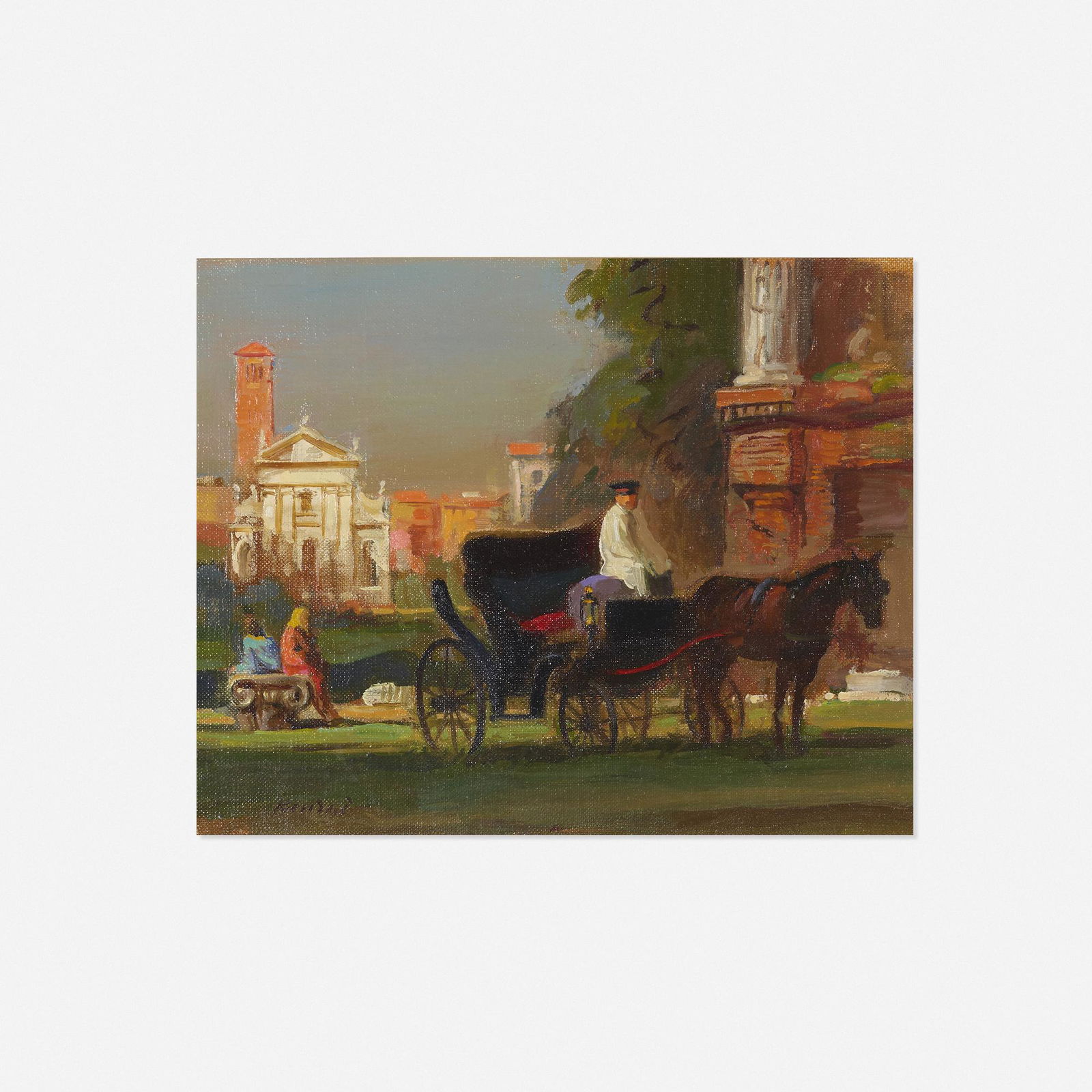 Adolf Konrad, Fiacre in the Forum (1 of 3)