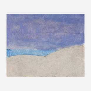 James Lechay, August 12 at 4 - a Seascape: James Lechay August 12 at 4 - a Seascape oil on canvas 26 h &times; 32 w in (66 &times; 81 cm) Signed to lower right 'James Lechay'. Titled to verso 'August 12 at 4 - a seascape'. Pro