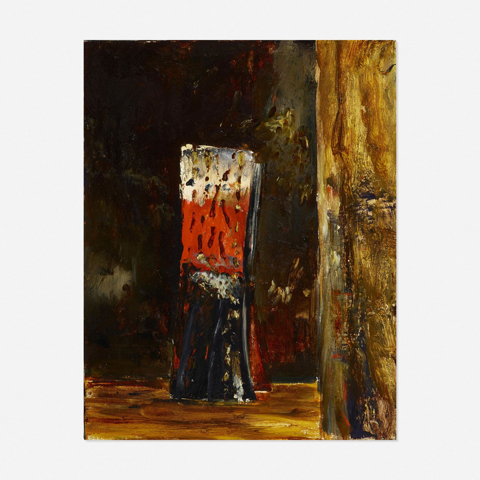 John Walker, Untitled (Menina): John Walker Untitled (Menina) 1981oil on canvas 28 h × 22 w in (71 × 56 cm) Signed and dated to verso 'Walker 1981'. Provenance: The Artist | M. Knoedler &