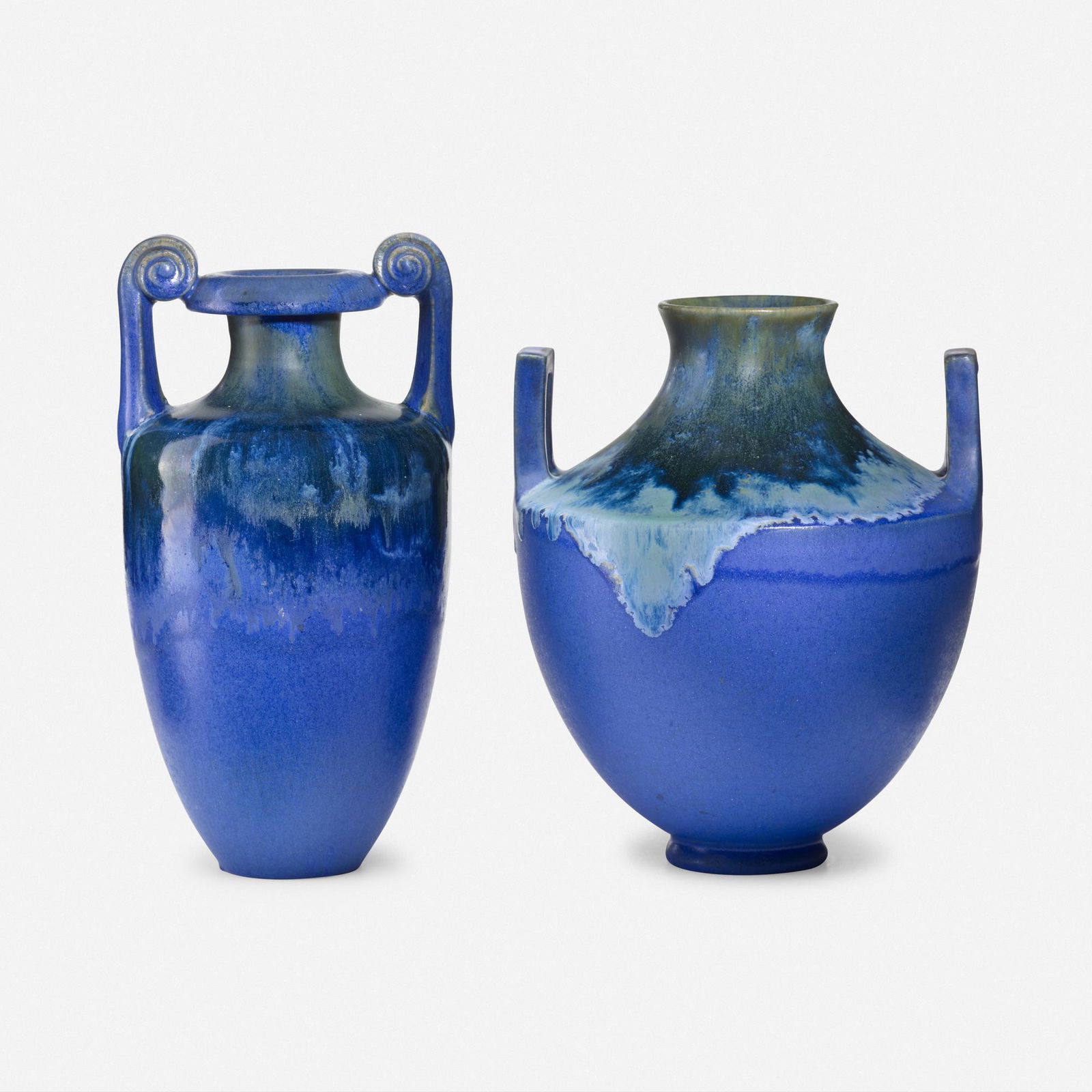 Fulper Pottery, Amphora vases, set of two (1 of 3)