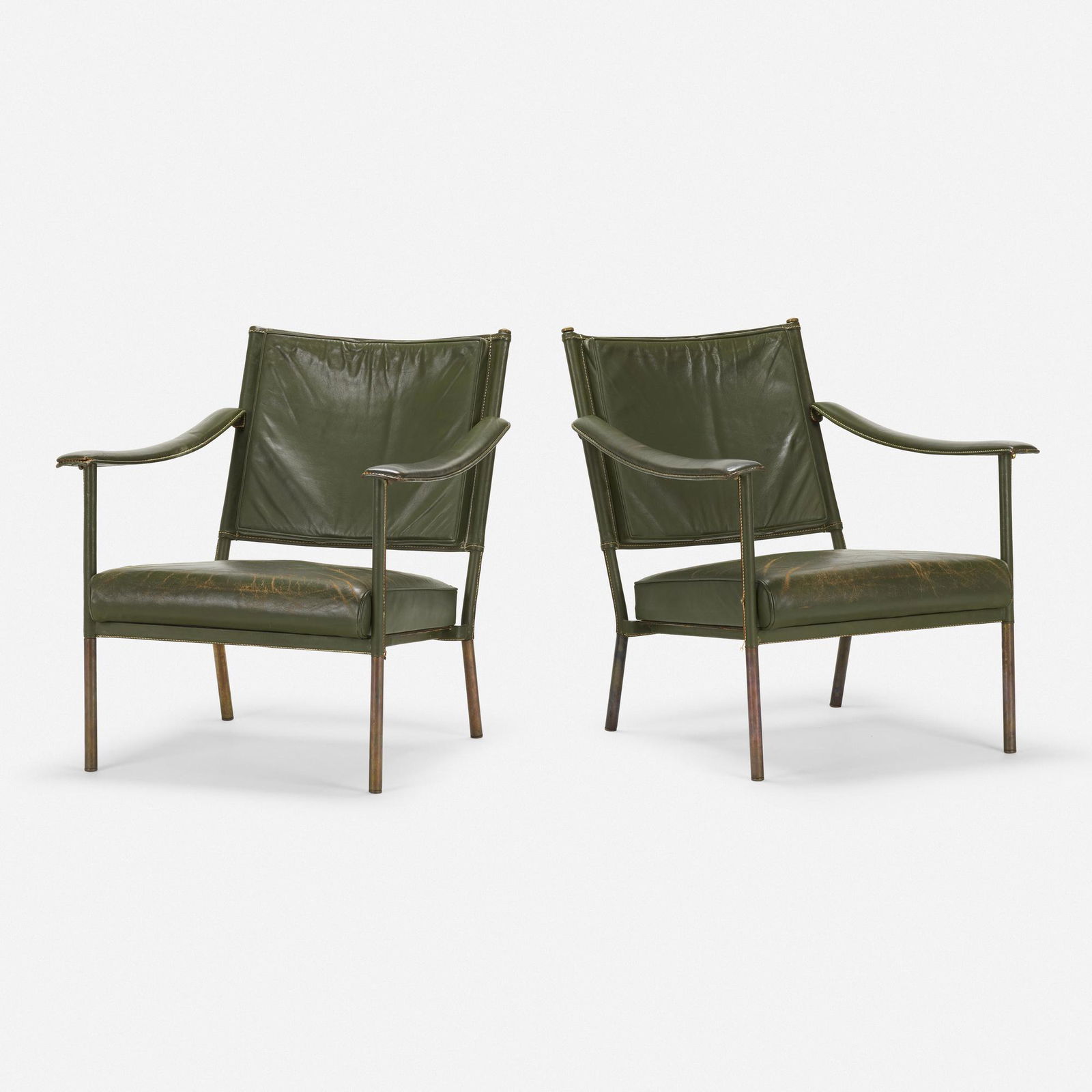 Jacques Adnet, Chairs, pair (1 of 4)