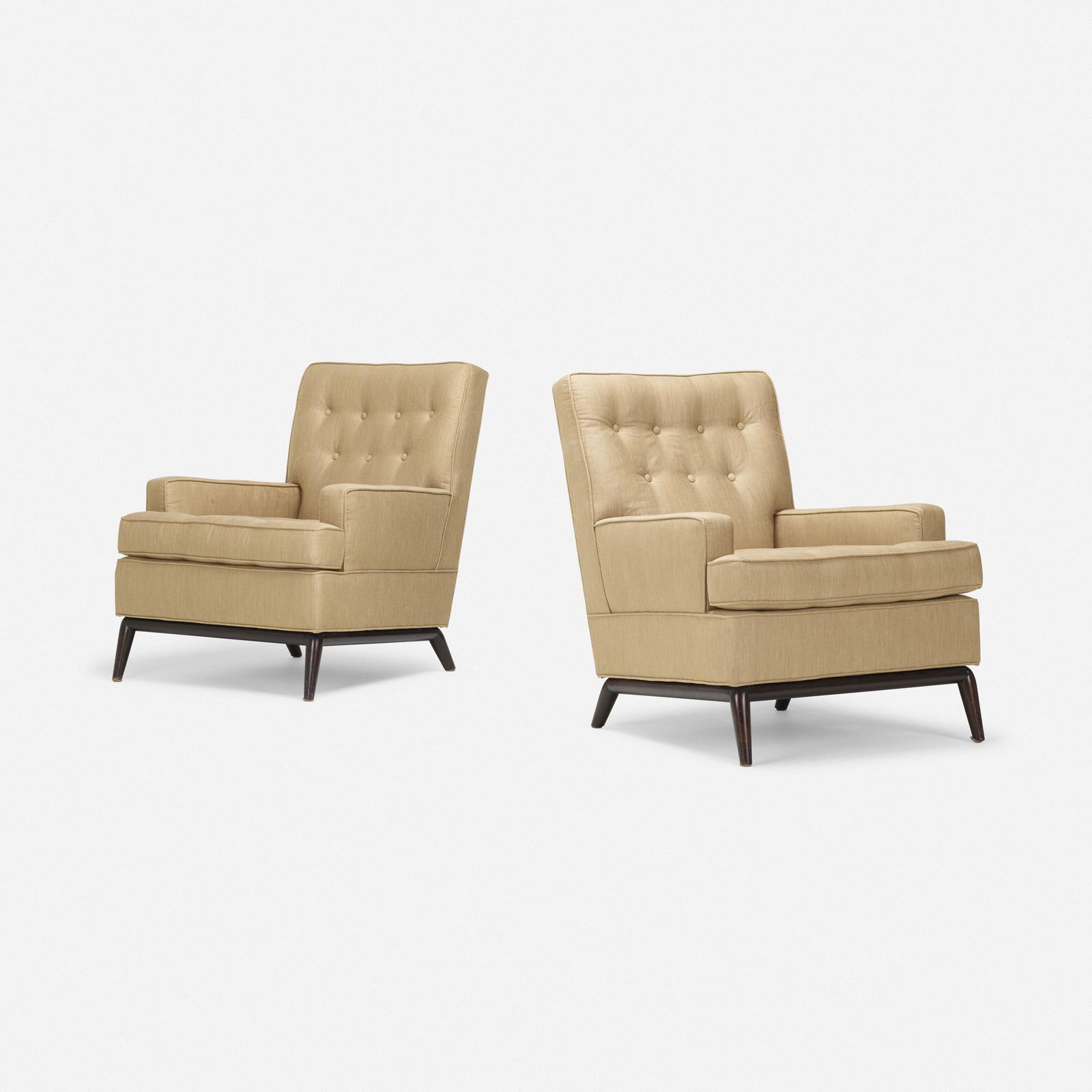 T.H. Robsjohn-Gibbings, Lounge chairs model 1718, pair (1 of 4)