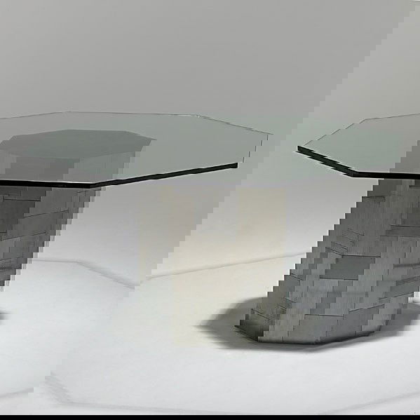 PAUL EVANS; Satin bronze Cityscape dining table: PAUL EVANS; Satin bronze Cityscape dining table; Signed An original Paul Evans; 29 1/2'' x 54 1/4''