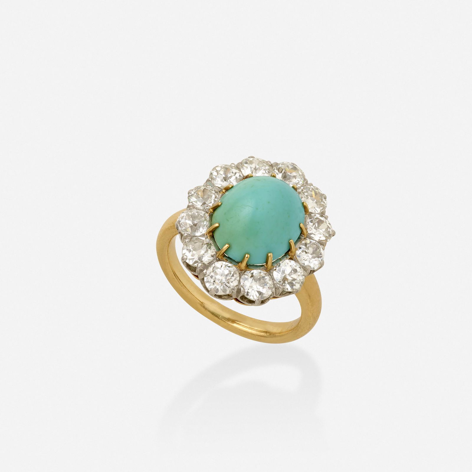 Antique, Turquoise and diamond ring (1 of 2)