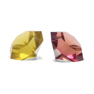 John Torreano, Gems, set of two: John Torreano Gems, set of two 2000plastic 7 h × 9.75 w × 6.5 d in (18 × 25 × 17 cm) Signed and dated to each example 'JT 2000'.
