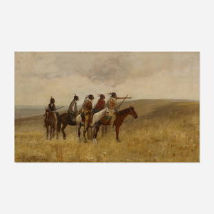 Charles Craig, Sante Fe: Charles Craig Sante Fe 1887oil on canvas 22 h × 36 w in (56 × 91 cm) Signed and dated to lower left 'Chas Craig 1887'.