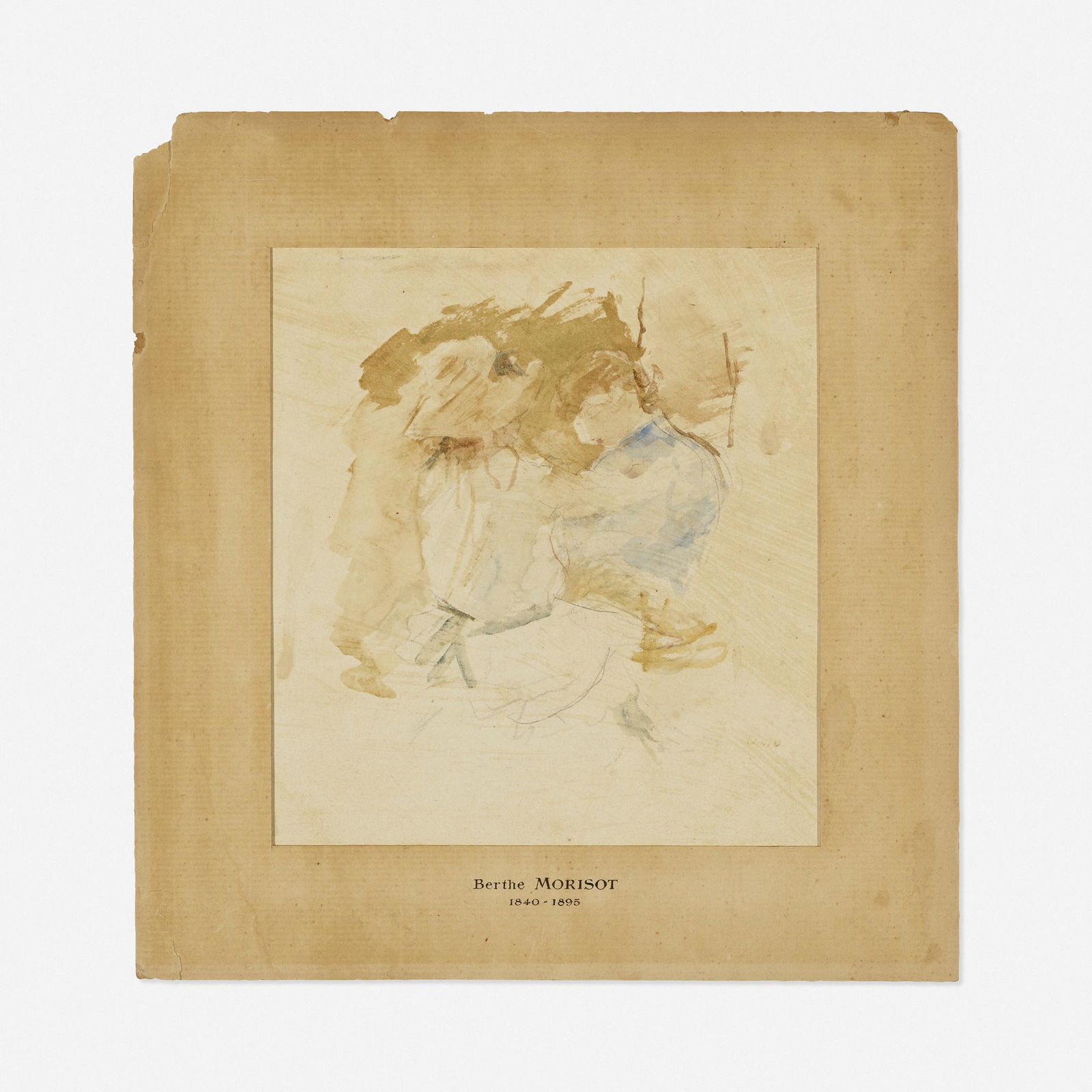 Berthe Morisot, La couture au jardin (1 of 2)