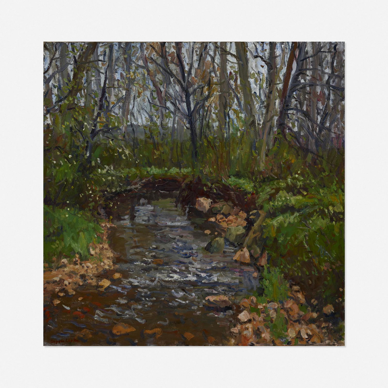 Eugene Leake, Early Spring, Houk's Mill Stream (1 of 3)