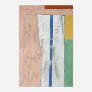 Alejandro Corujeira, Sol Cuello: Alejandro Corujeira Sol Cuello acrylic on canvas 51.125 h × 35.125 w in (130 × 89 cm) Signed and titled to verso 'Sol Cuello Corujeira'. This work will ship from Rago