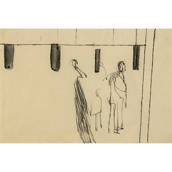 David Hockney (British, b. 1937) Family Outing: David Hockney (British, b. 1937) Family Outing; Ink on paper (framed); 4 3/4'' x 7'' (sight); Provenance: Christie's, London, December 7, 2006, lot 182; Private Collection, Georgia