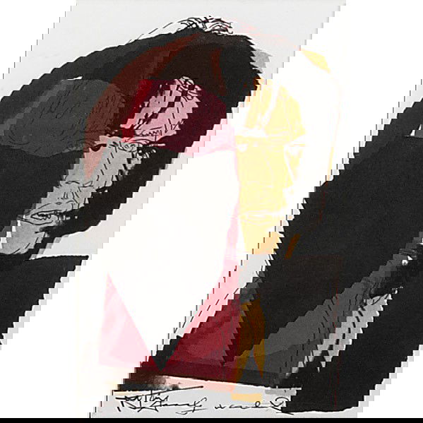 Andy Warhol (American, 1928-1987) Mick Jagger, 197: Andy Warhol (American, 1928-1987) Mick Jagger, 1975; Seven off-set lithographs in colors; Signed from an edition of 250; 6'' x 4'' each; Publisher: Multiples, Inc., New York; Castelli Graphics, New Yo