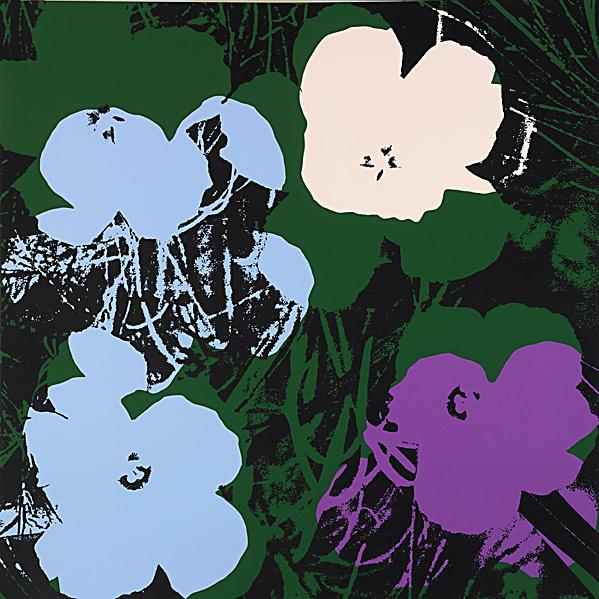 After Andy Warhol (American, 1928-1987) Flowers (S: After Andy Warhol (American, 1928-1987) Flowers (Sunday B. Morning portfolio), 1970; Ten screenprints in colors; 36'' x 36'' (sheet); Provenance: Private Collection, Pennsylvania