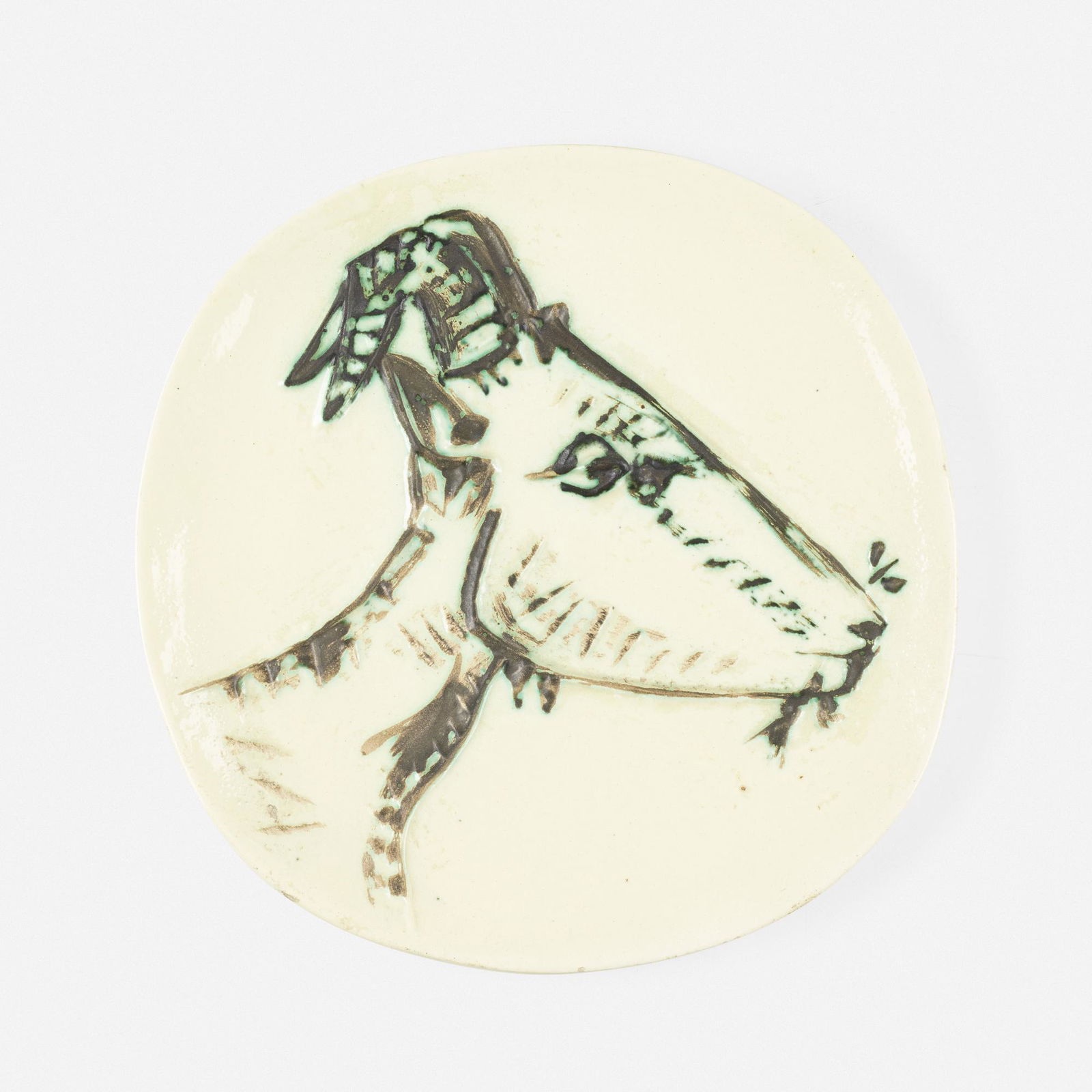 Pablo Picasso, Tete de Chevre en Profil plate (1 of 2)