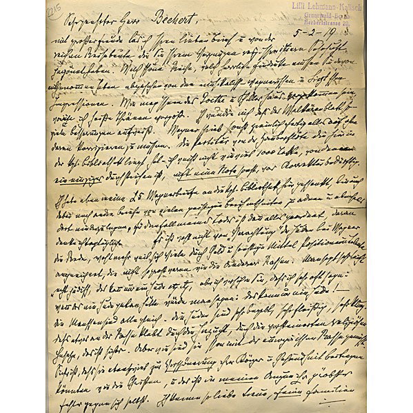 19TH/20TH C. OPERATIC AND MUSICAL AUTOGRAPHS: 19TH/20TH C. OPERATIC AND MUSICAL AUTOGRAPHS; Approx. twenty pieces of primarily personal correspondence include two letters from Lilli Lehman, Jenny Lind (Jenny Lind Goldschmidt), Nellie Melba letter