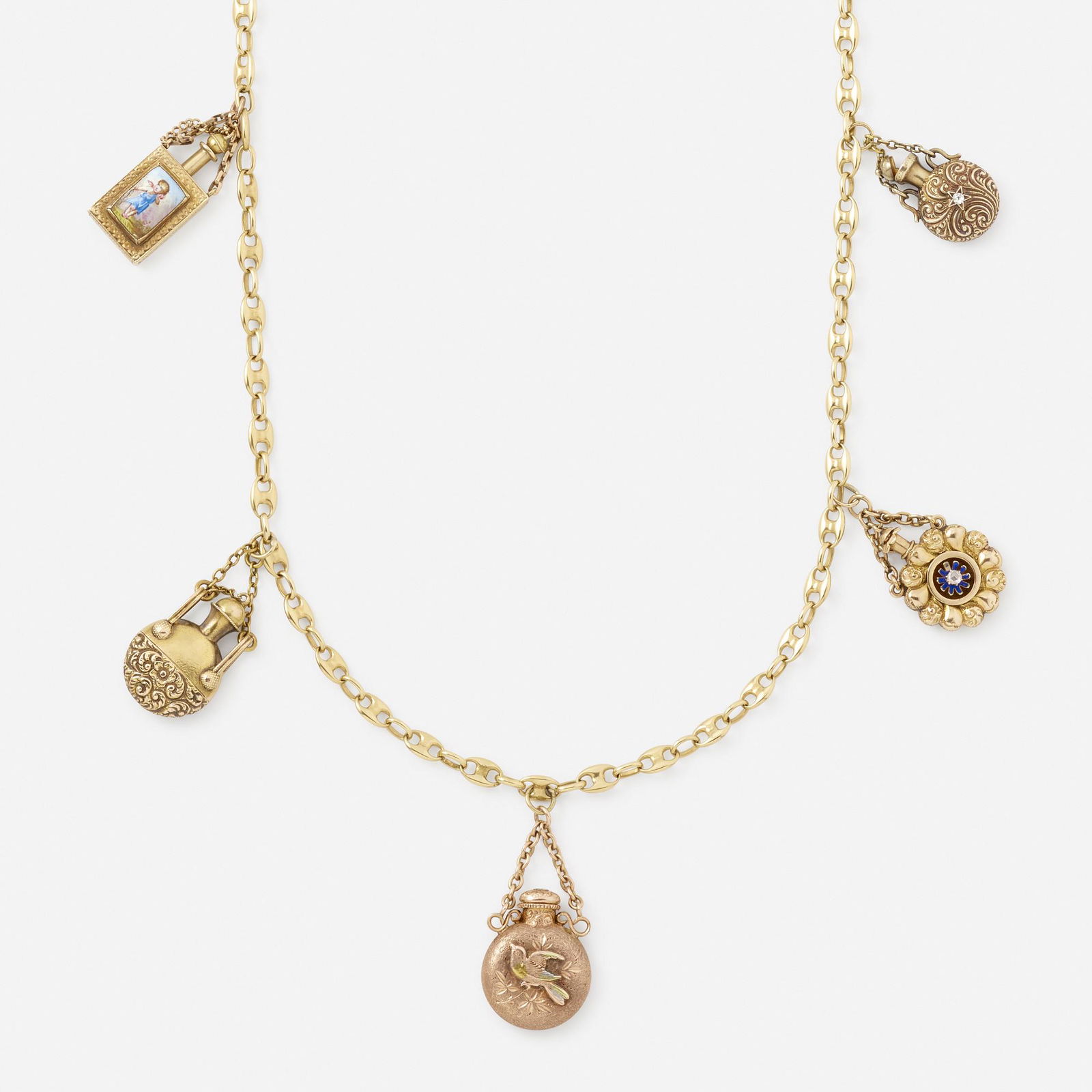 Gold charm necklace (1 of 2)