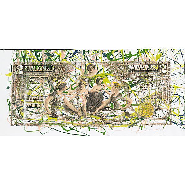 STEVE KAUFMAN (American, b. 1960): STEVE KAUFMAN (American, b. 1960); Screeprint on canvas; Initialed and numbered 6/8 (verso); 17 1/4'' x 34 3/4''