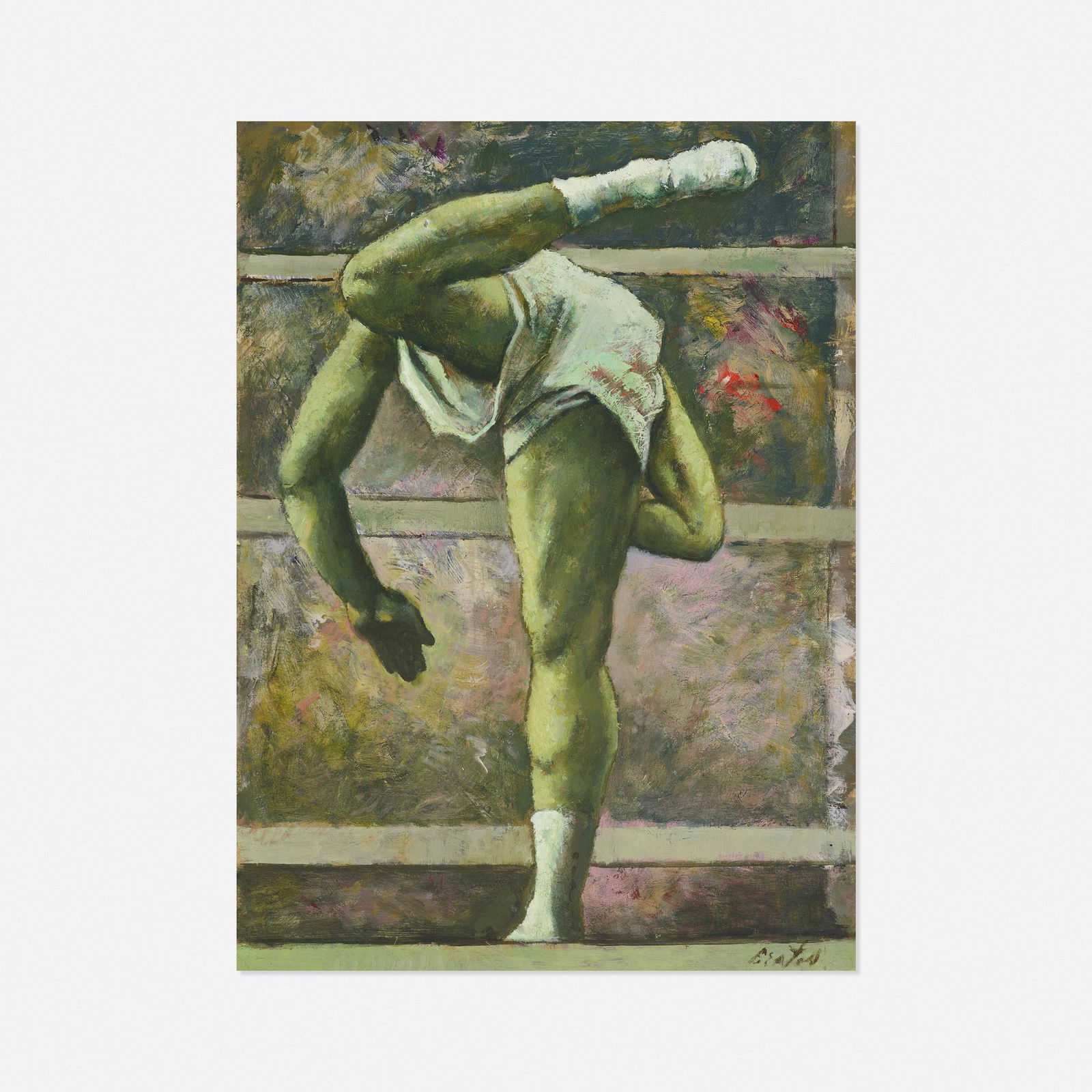 Cecil Beaton, Athlete: Cecil Beaton Athlete gouache on paper board 22 h × 16.25 w in (56 × 41 cm) Signed to lower right 'Beaton'. This work will ship from Rago in Lambertville, New Jersey.<