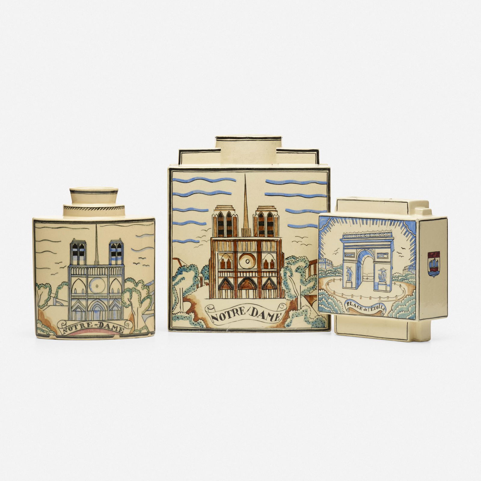 Robert Lallemant, Collection of three vases (1 of 4)