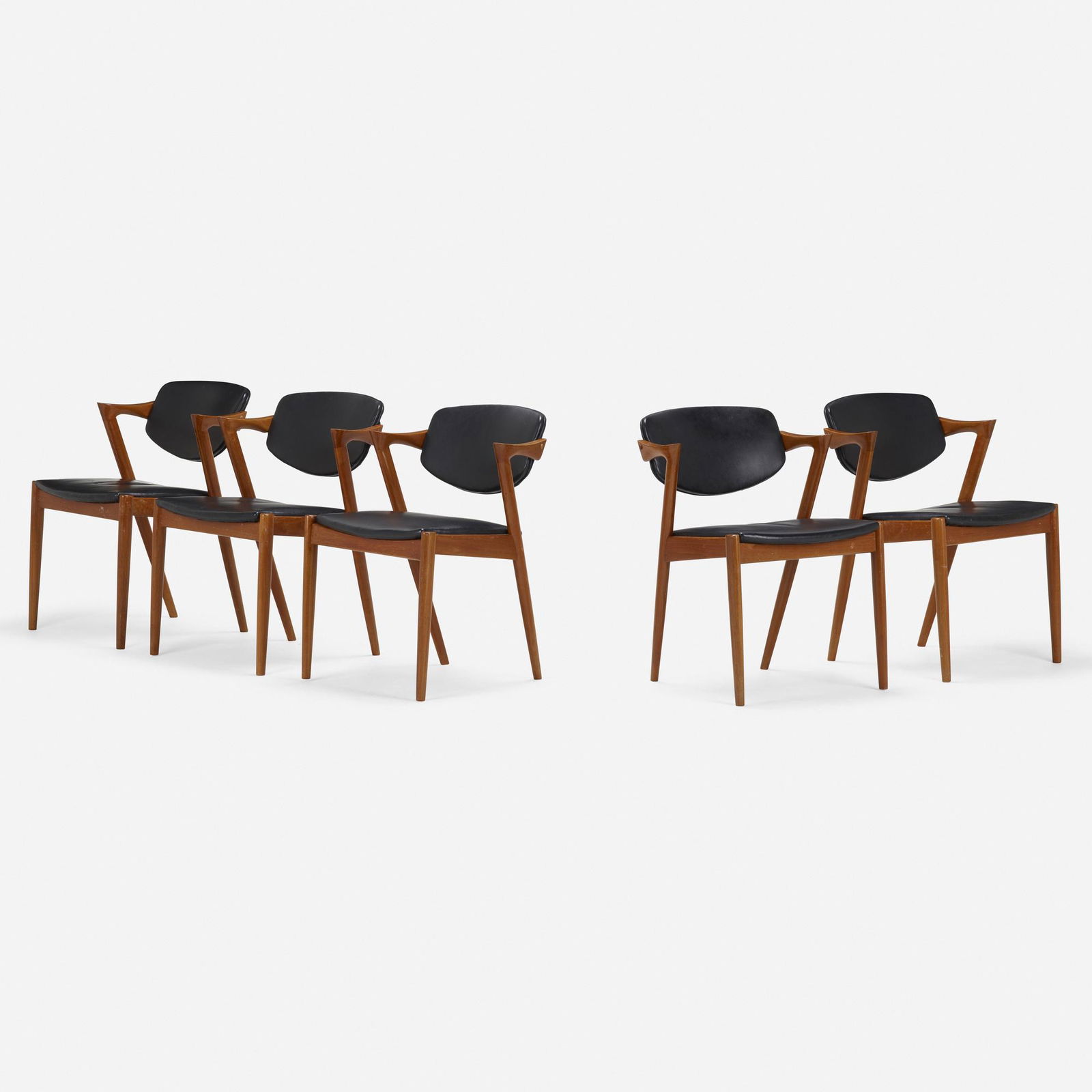 Kai Kristiansen, Armchairs, model 42, set of five (1 of 4)