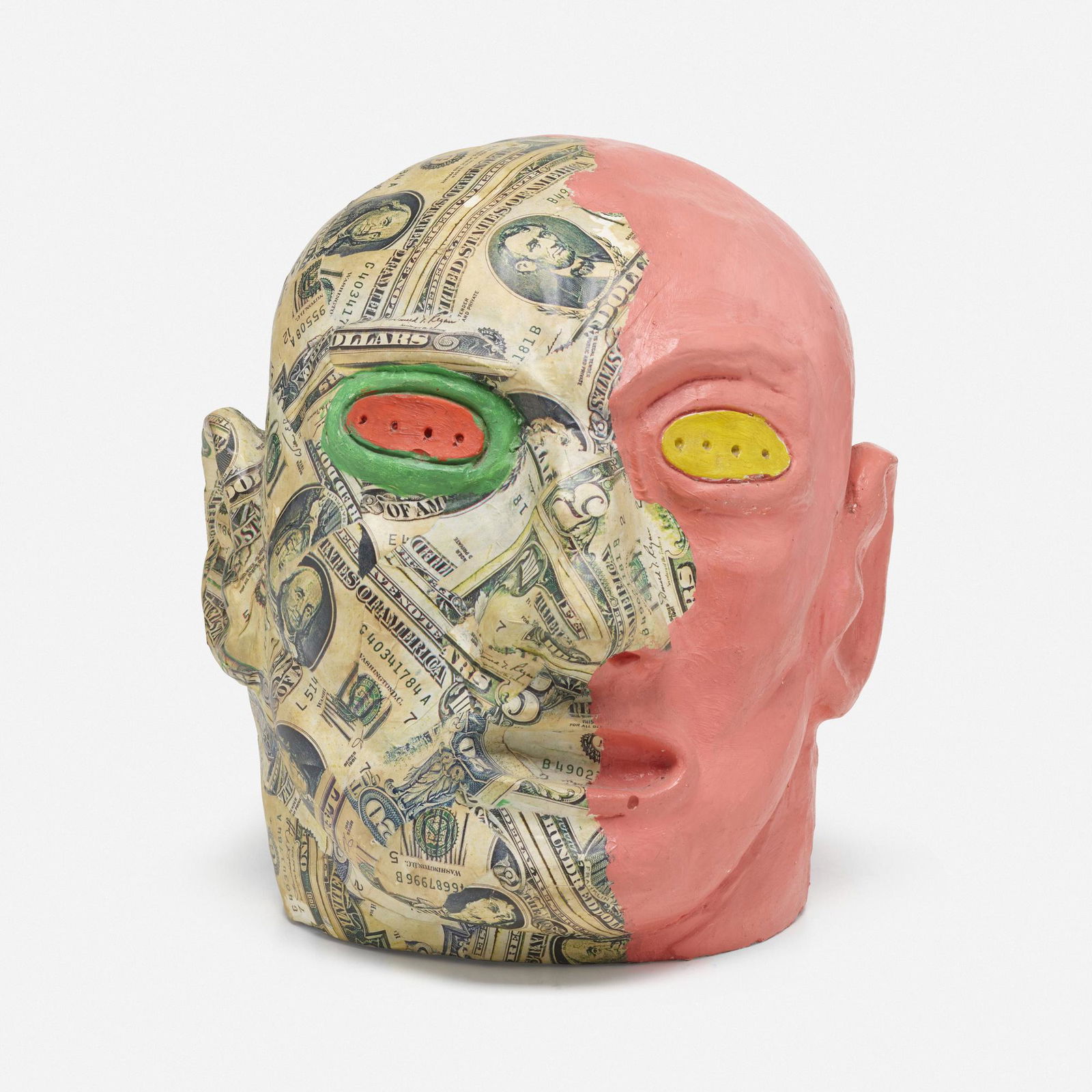 David Wojnarowicz, Untitled: David Wojnarowicz Untitled (from The Metamorphosis series) 1984collaged paper and acrylic on cast plaster 10 h Ã— 8.5 w Ã— 9.5 d in (25 Ã— 22 Ã— 24 cm) Signed, dated and inscribed to verso