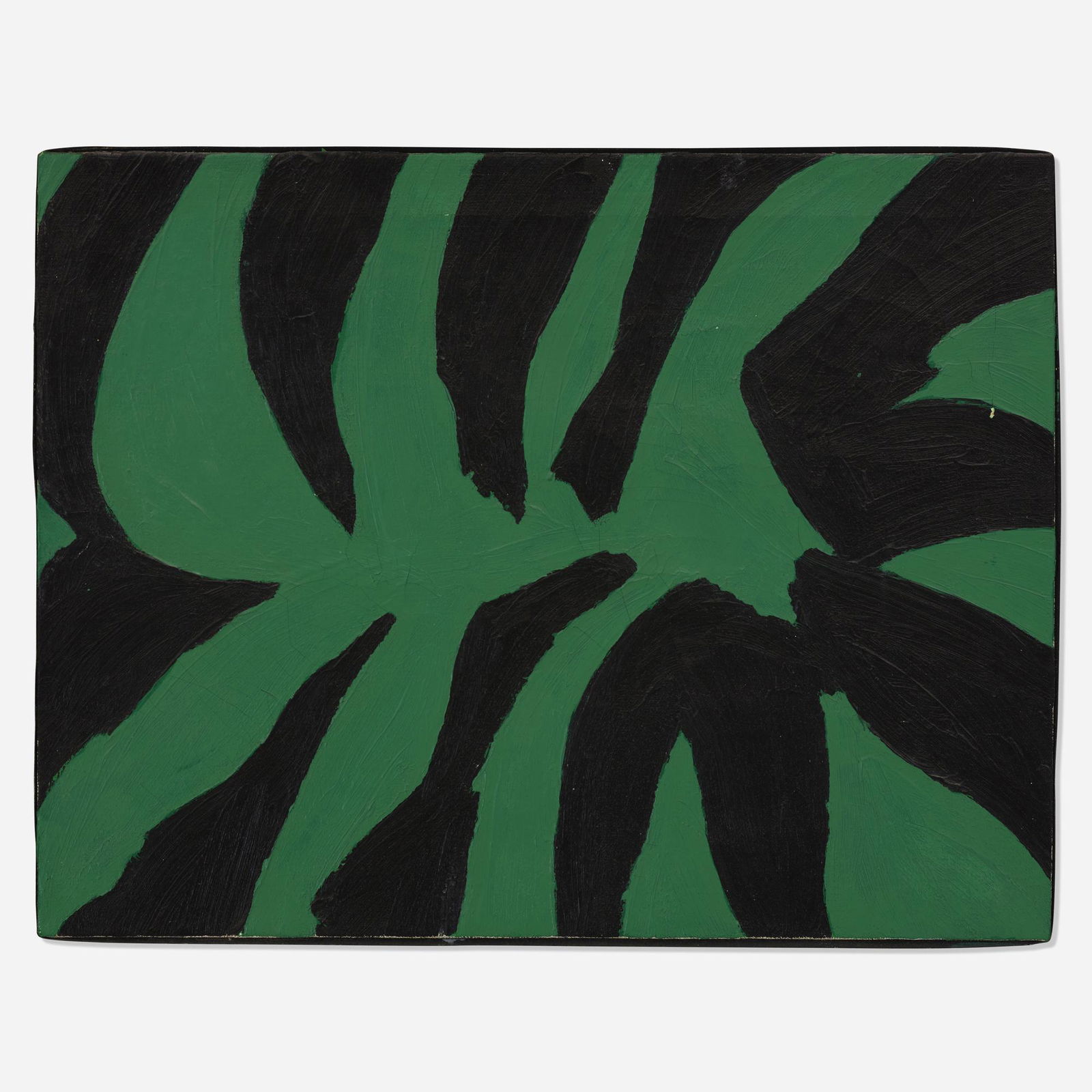 Jack Youngerman, Green-Black: Jack Youngerman Green-Black 1958oil on linen 20 h Ã— 26 w in (51 Ã— 66 cm) Signed and dated to verso 'Jack Youngerman 1958'. Provenance: Betty Parsons Gallery, New York