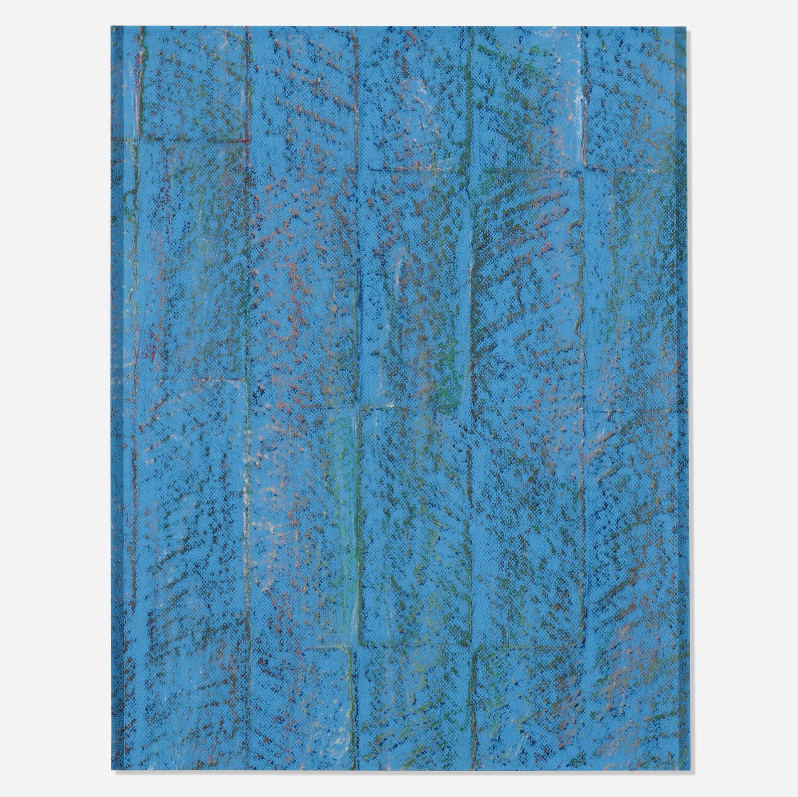 Sam Falls, Untitled (Building Blocks 14): Sam Falls Untitled (Building Blocks 14) 2012colored pencil on paper 25.5 h × 19.5 w in (65 × 50 cm) Signed and dated to verso 'S Falls 2012'. Provenance: Ga