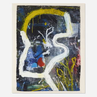 Robert Baribeau, Untitled W #3: Robert Baribeau Untitled W #3 2000mixed media on paper 30 h × 22 w in (76 × 56 cm) Provenance: The Artist | Northwest Center for Psychoanalysis fundraising auction