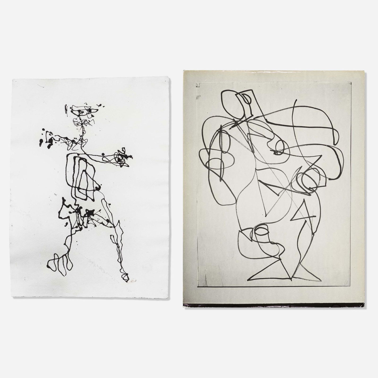 Herbert Matter, Pollock; Hoffman (two works): Herbert Matter Untitled (Pollock); Untitled (Hoffman) (two works) 1944, 1948gelatin silver print 14 h × 11 w in (36 × 28 cm) Artist's stamp to verso of each work. Pr