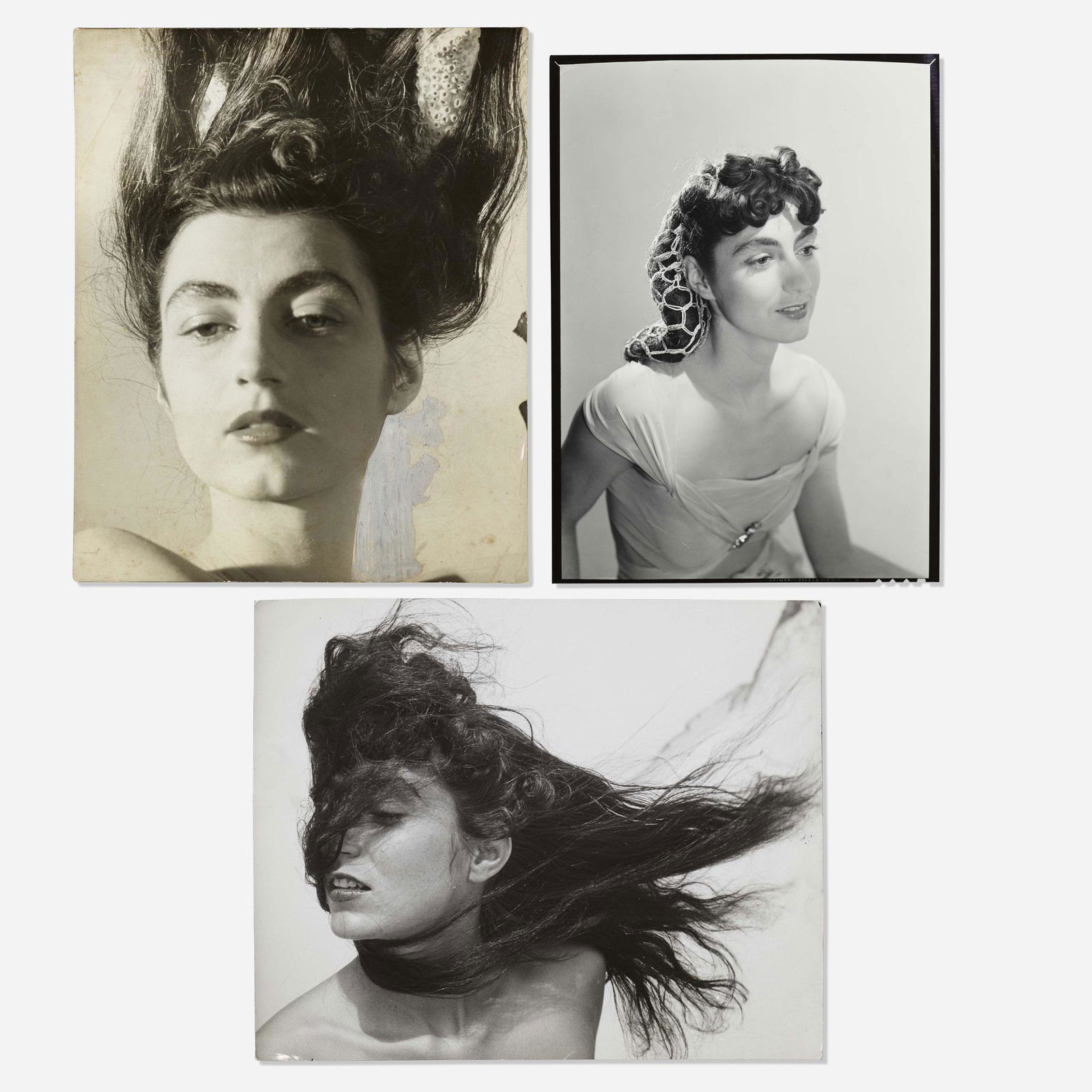Herbert Matter, Mercedes Matter (three works): Herbert Matter Untitled (Mercedes Matter) (three works) gelatin silver print 8 h × 10 w in (20 × 25 cm) 10 h × 8 w in (25 × 20 cm) Artist's stamp to verso of each work.