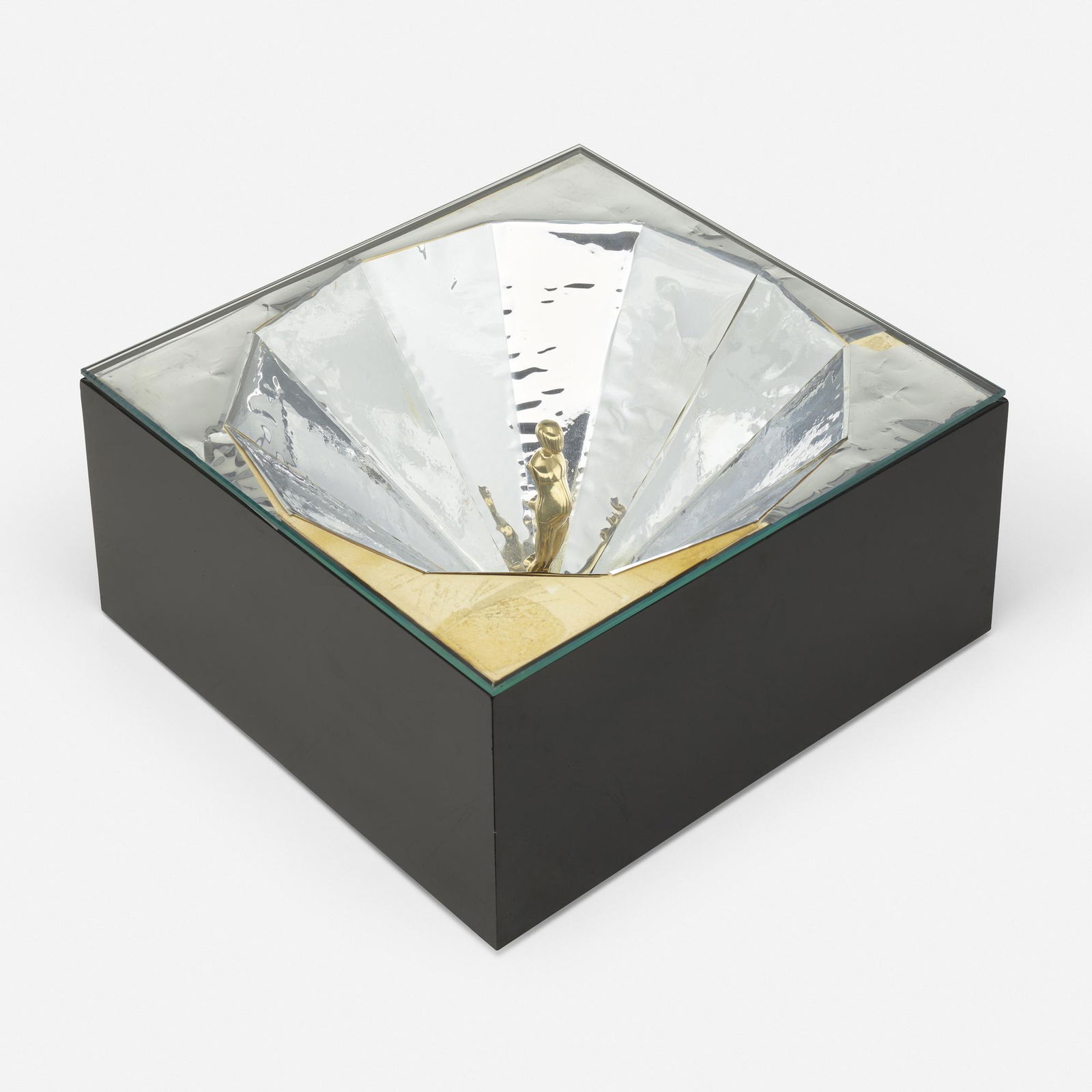 Ernest Trova, Trova-Index (Study-Index I, Volume I): Ernest Trova Trova-Index (Study-Index I, Volume I) 1969mixed media 7.5 h × 15.75 w × 15.75 d in (19 × 40 × 40 cm) Signed with artist's monogram and numbered to figure's