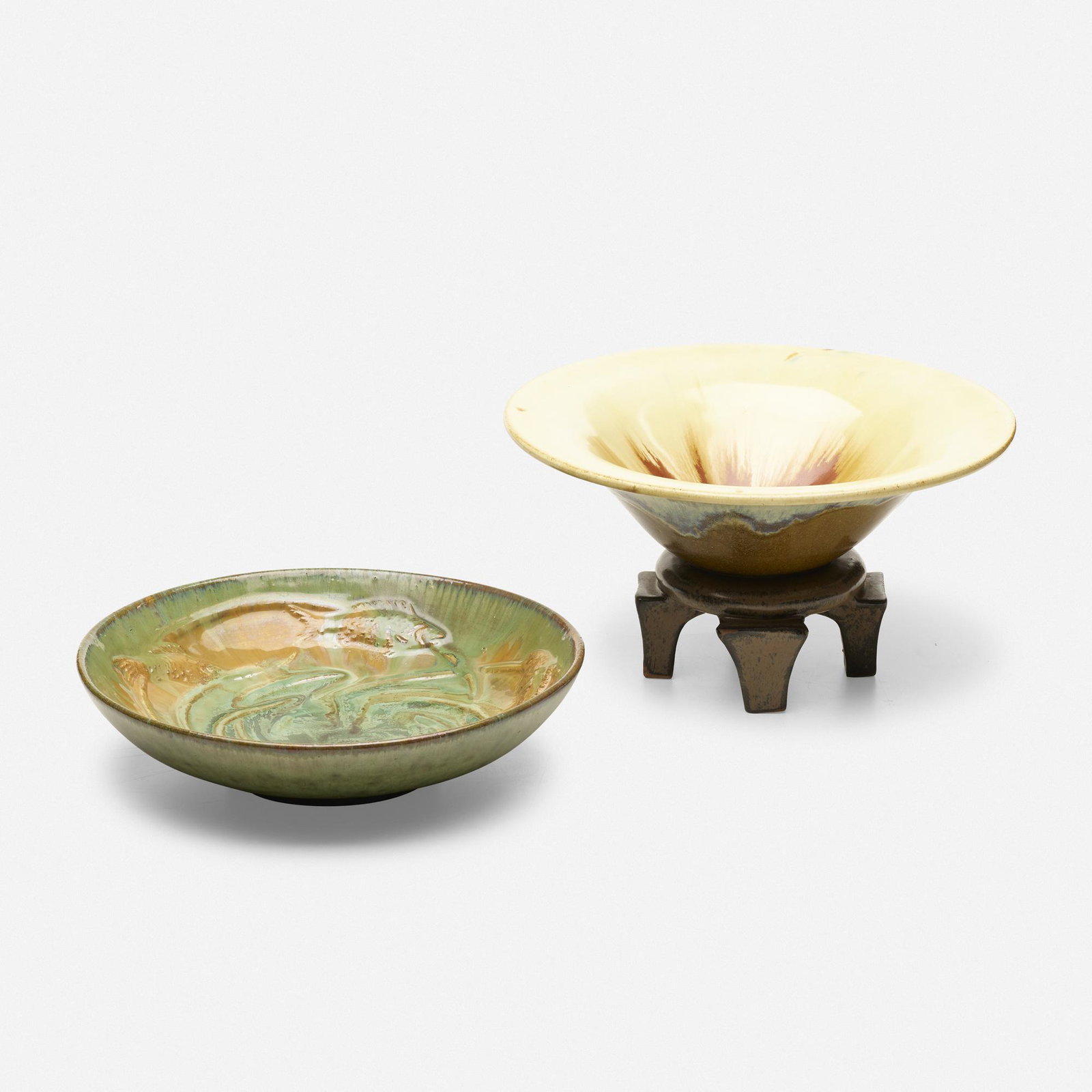 Fulper Pottery, Bowls, set of two (1 of 4)