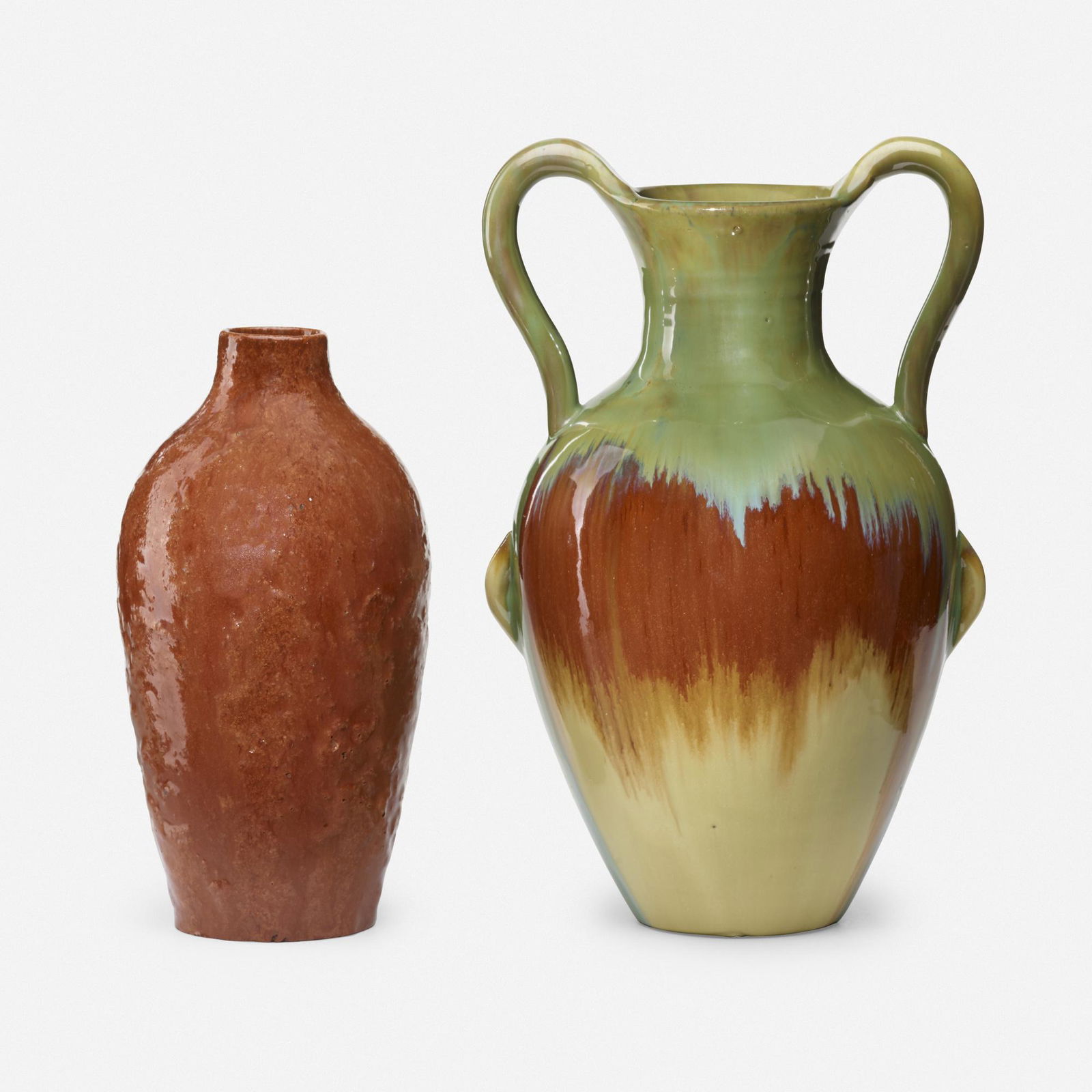 Fulper Pottery, Vases, set of two (1 of 3)