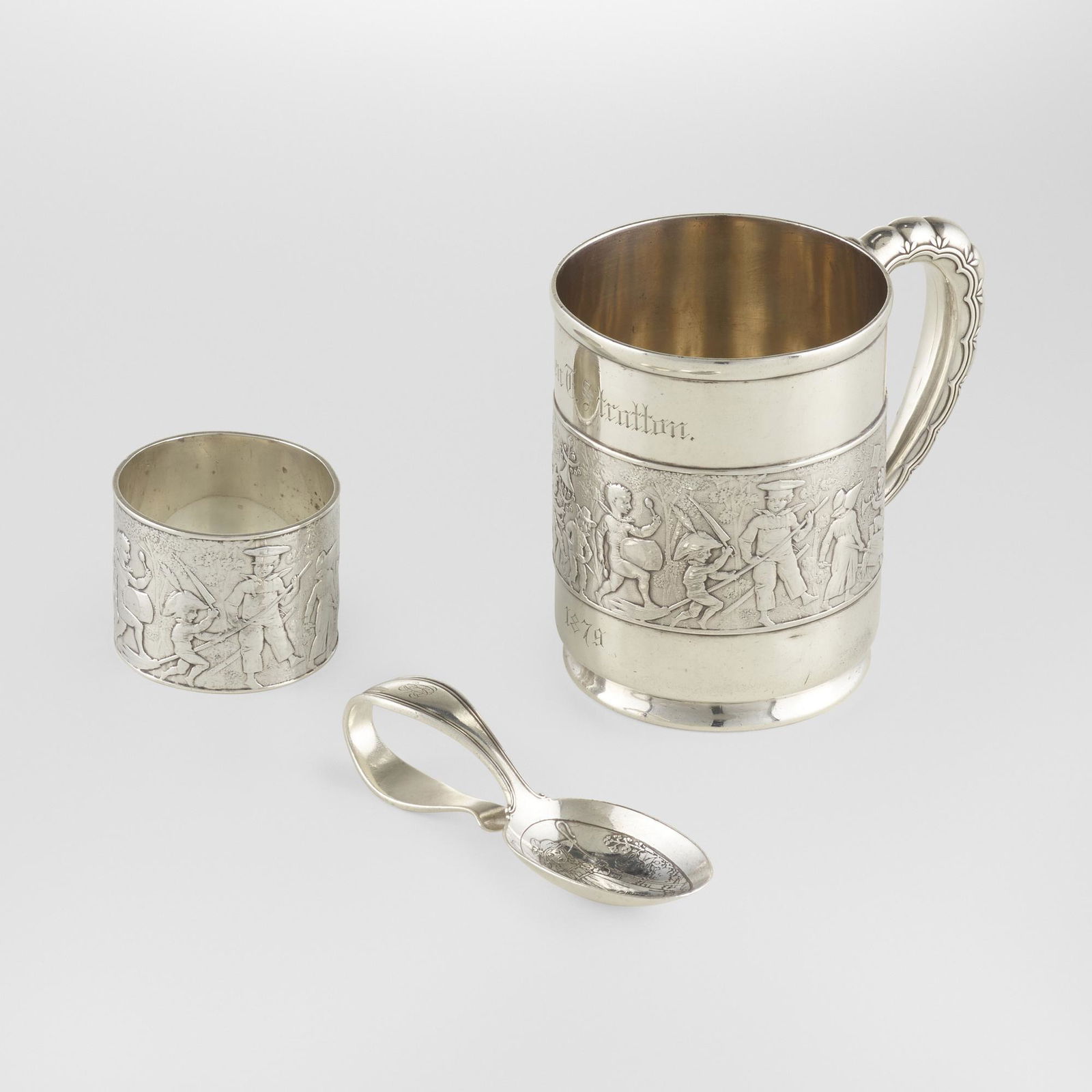 Tiffany & Co., Baby cup, spoon, and napkin ring (1 of 6)