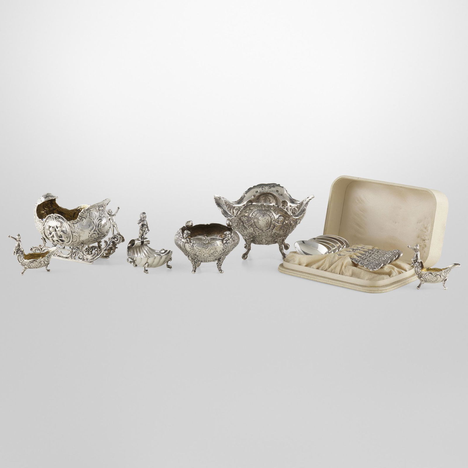 Collection of twelve putti tablewares (1 of 7)