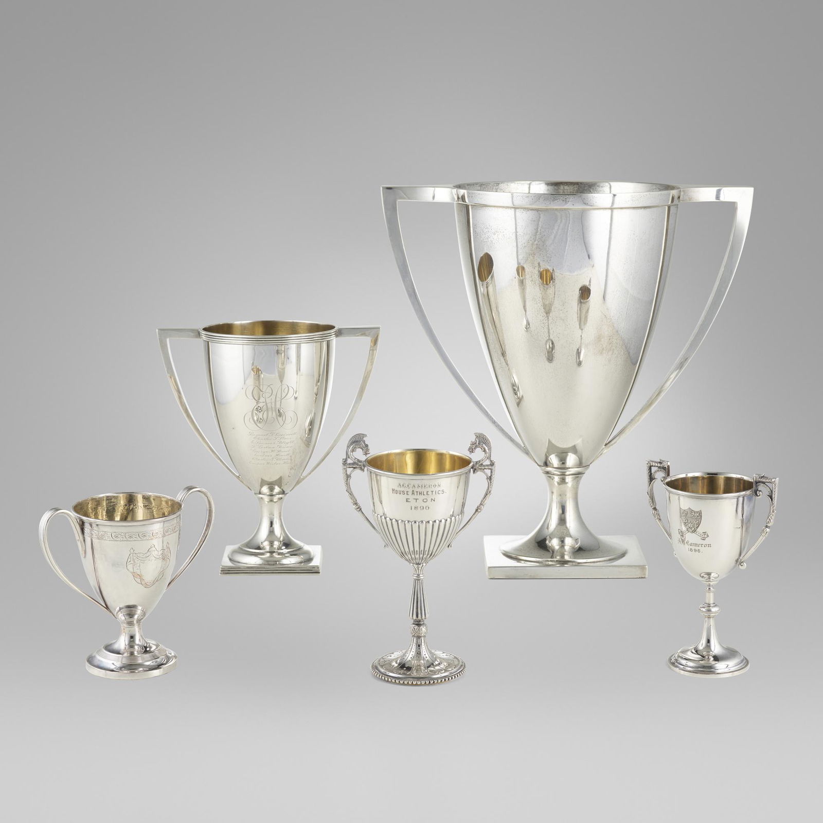 American and English, Collection of five trophies (1 of 4)