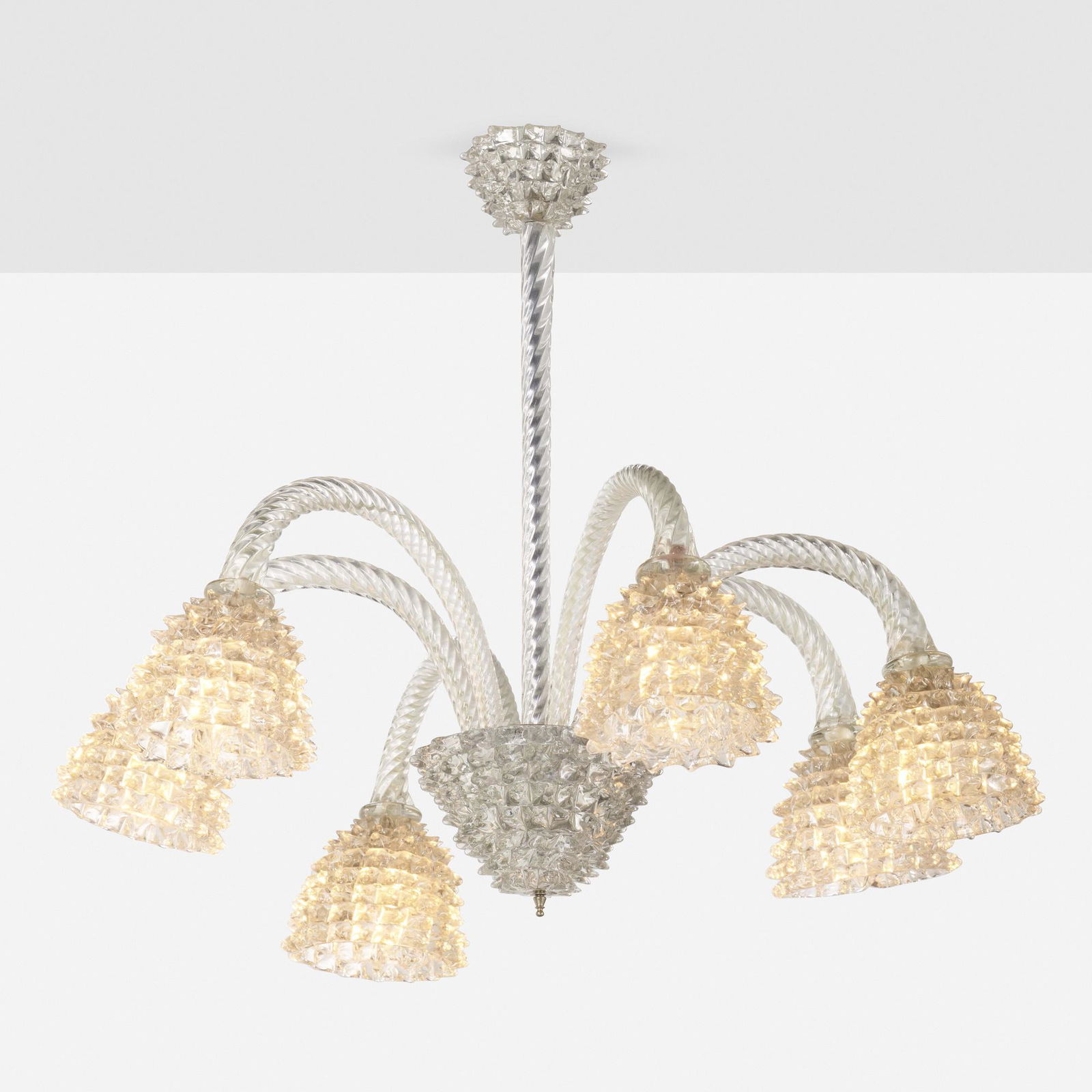 Ercole Barovier, Rostrato chandelier (1 of 3)