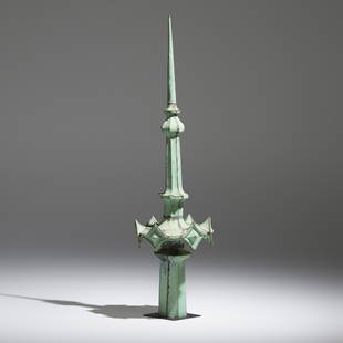 Cass Gilbert, Spire from the Woolworth Building: Cass Gilbert Spire from the Woolworth Building, New York USA, 1913copper 73 h × 20 dia in (185 × 51 cm) Provenance: Woolworth Building, New York