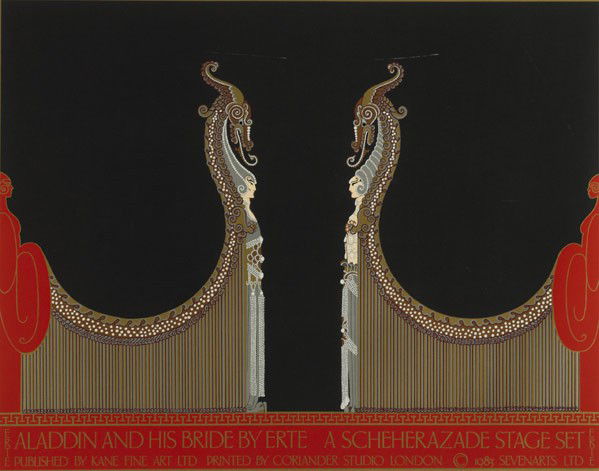 ERTE AND OTHER ART DECO POSTERS: ERTE AND OTHER ART DECO POSTERS; Fourteen offset lithographs (framed); 23'' X 30'' (largest)