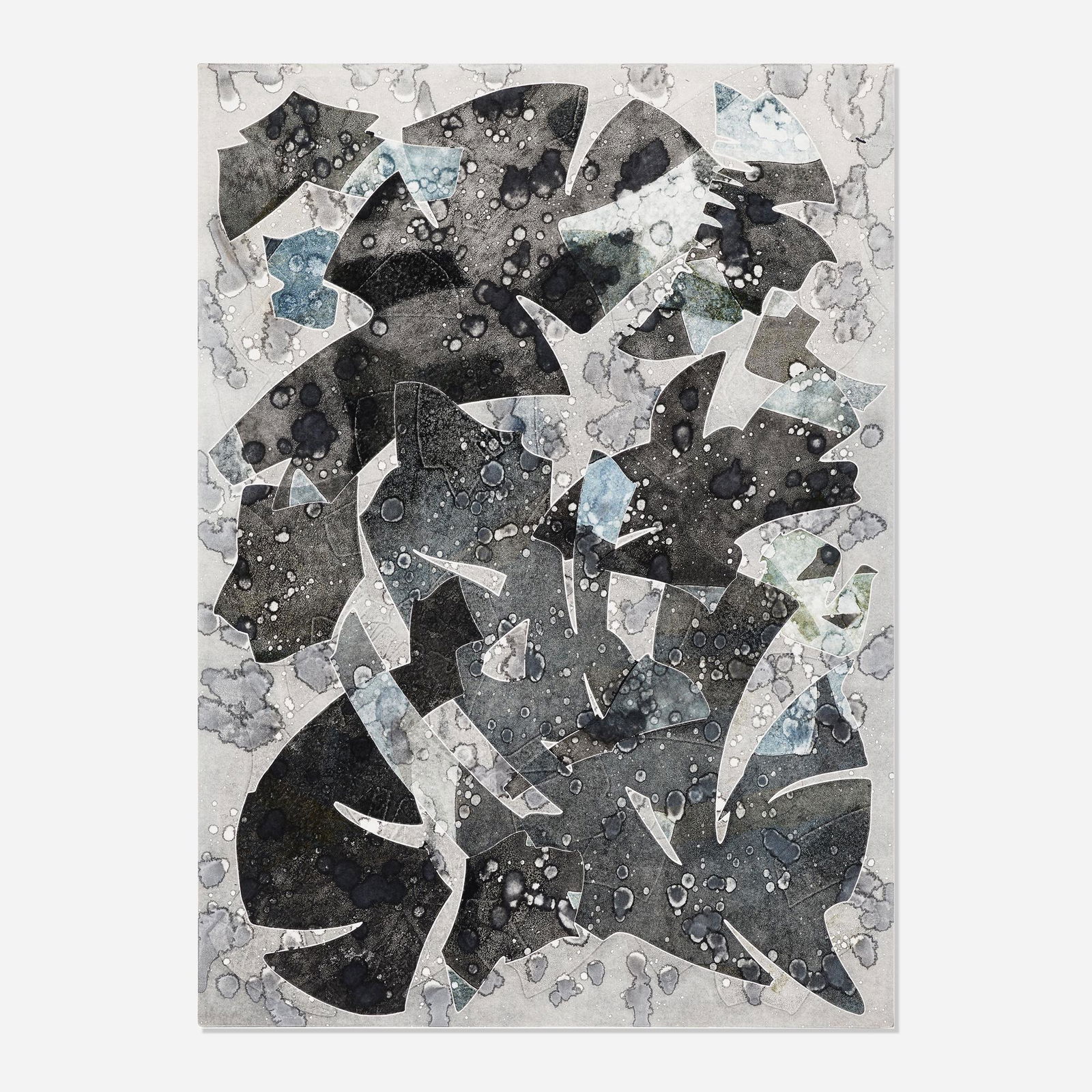 Albert Paley, Burning Bones Press #31: Albert Paley Burning Bones Press #31 USA, 2015large-format monoprint 49.75 h × 38 w in (126 × 97 cm) In 2015 the artist had a second opportunity to visit Texas and spent a week wor