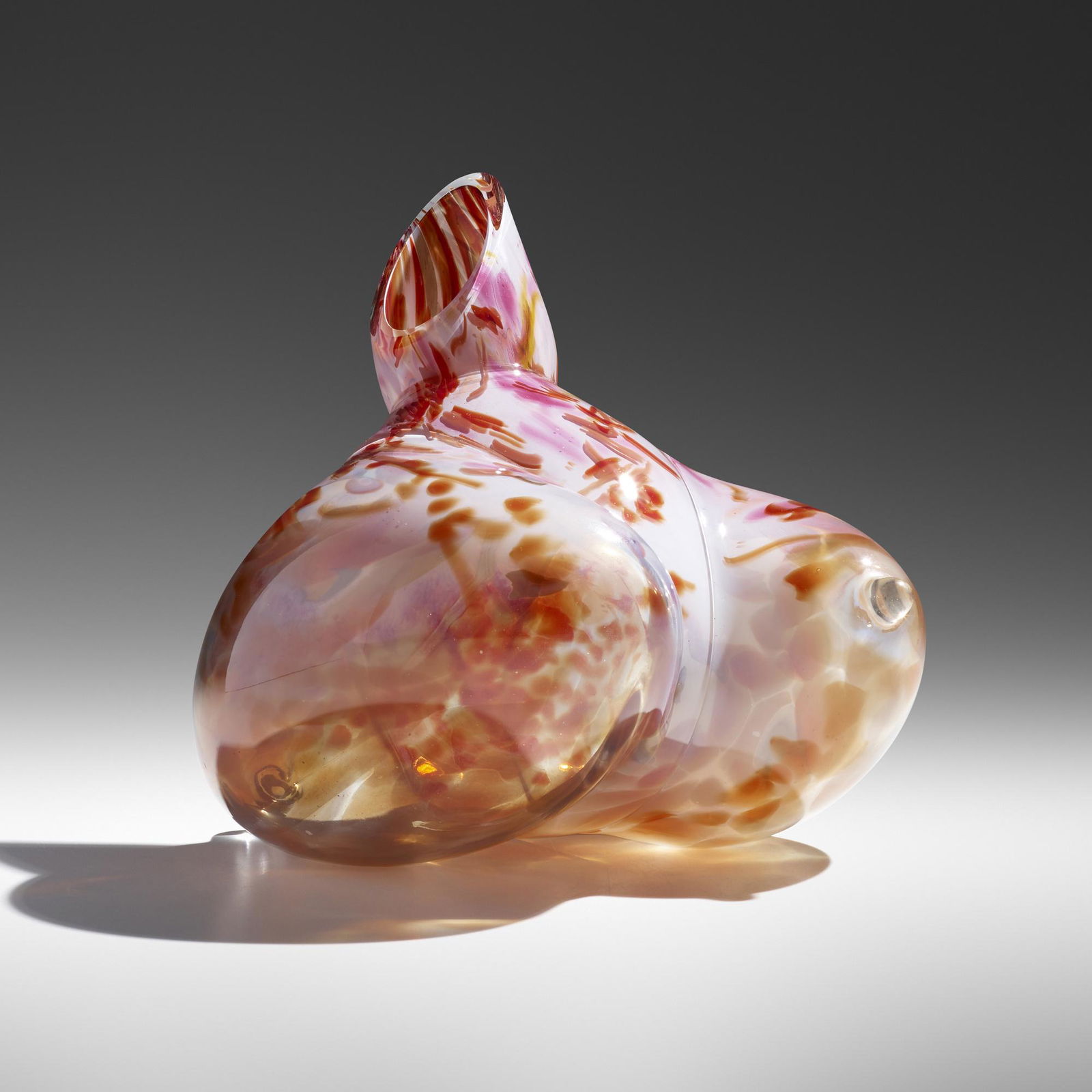 Marvin Lipofsky, Sketch: Marvin Lipofsky Sketch USA, 1981hand-blown glass 9.25 h × 9.5 w × 8.5 d in (23 × 24 × 22 cm) Etched signature, title and date 'Lipofsky Sketch 1981'.