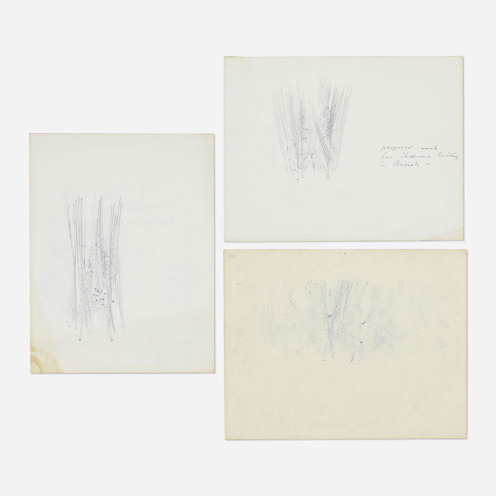 Harry Bertoia, Three drawings (1 of 2)