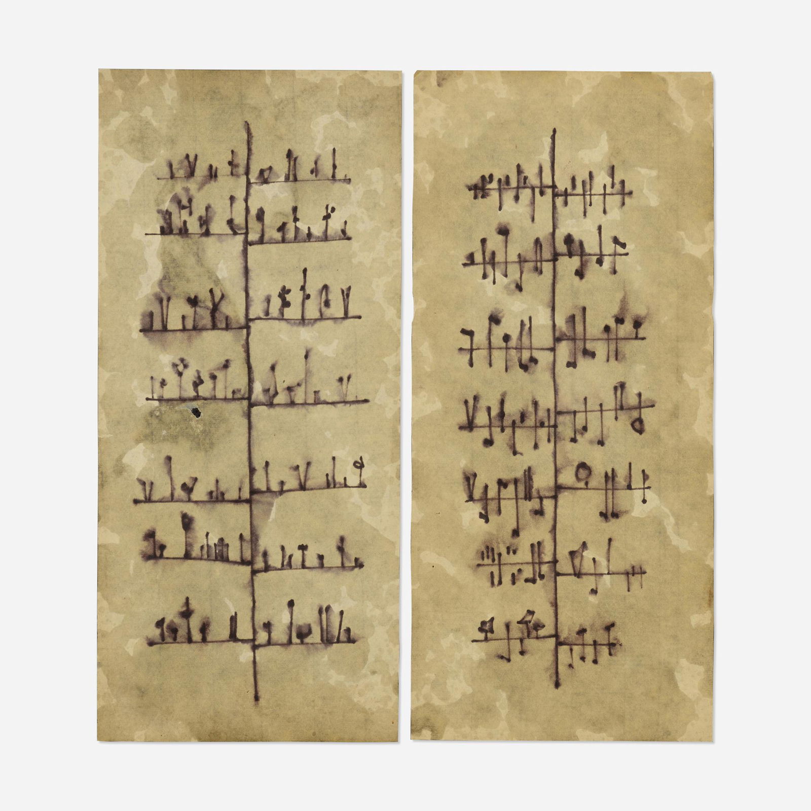 Harry Bertoia, Two drawings (1 of 2)