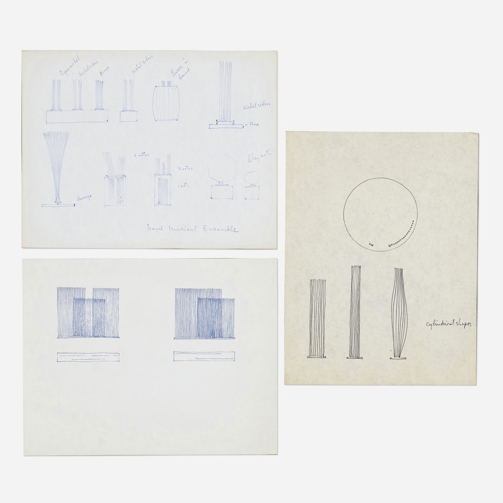 Harry Bertoia, Three works (1 of 2)