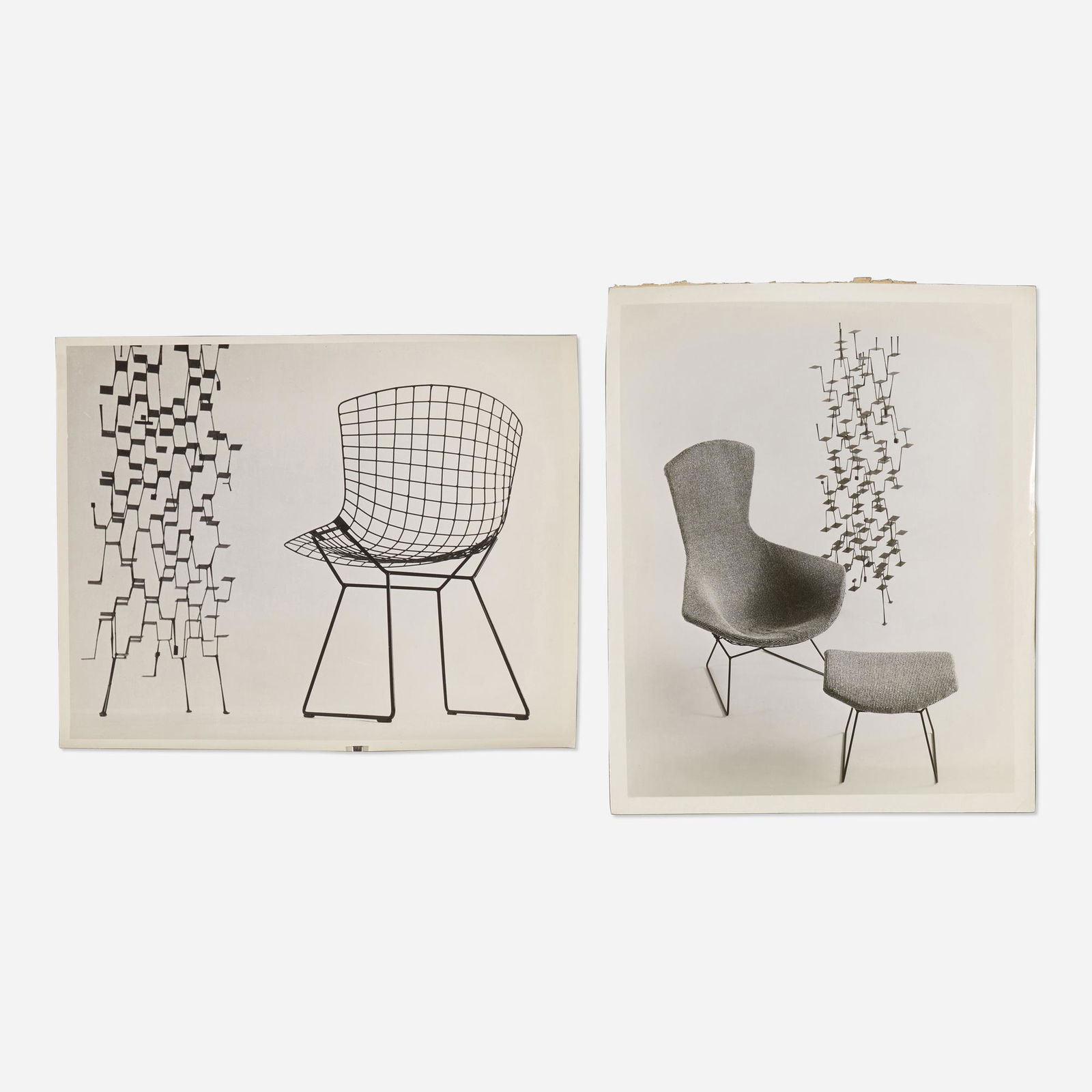 Herbert Matter, Two Photographs: Herbert Matter Two Photographs gelatin silver print smallest: 7.75 h × 9.75 w in (20 × 25 cm) largest: 10 h × 8.125 w in (25 × 21 cm) Artist's stamp to verso of one work.