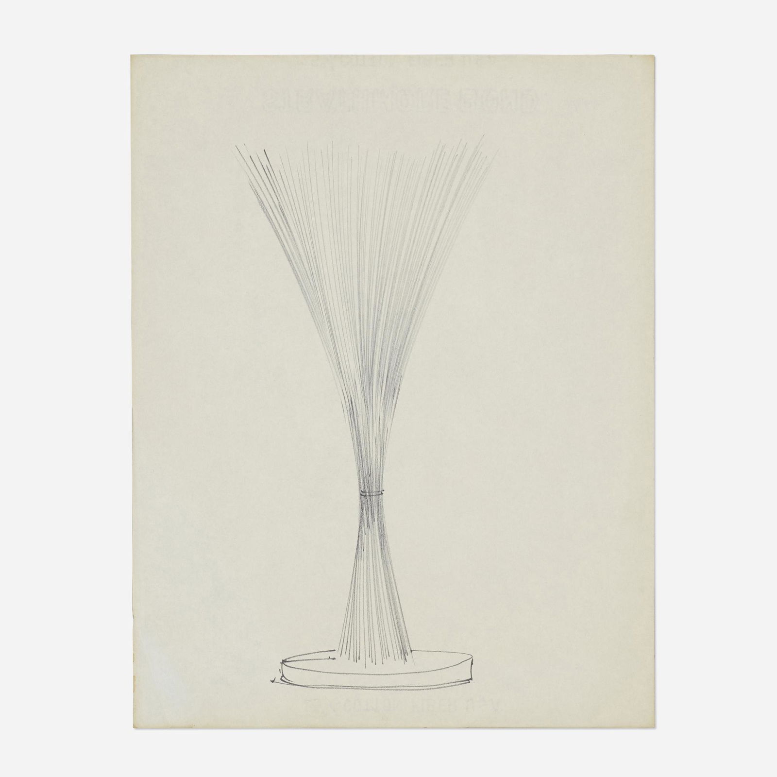 Harry Bertoia, Untitled (bundled wire form drawing) (1 of 3)