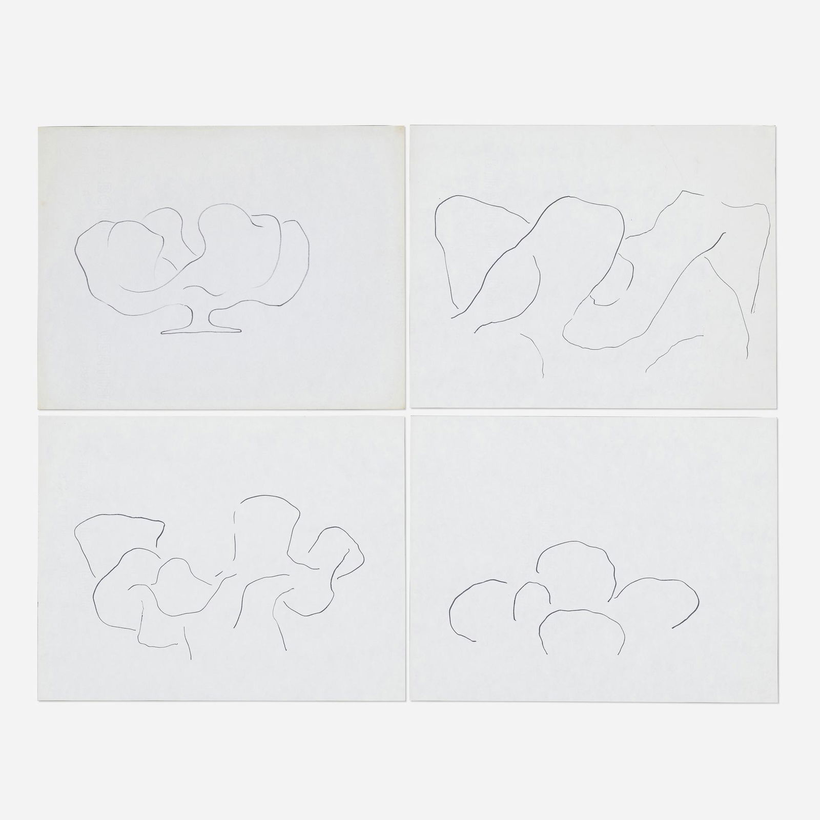 Harry Bertoia, Four drawings (1 of 2)