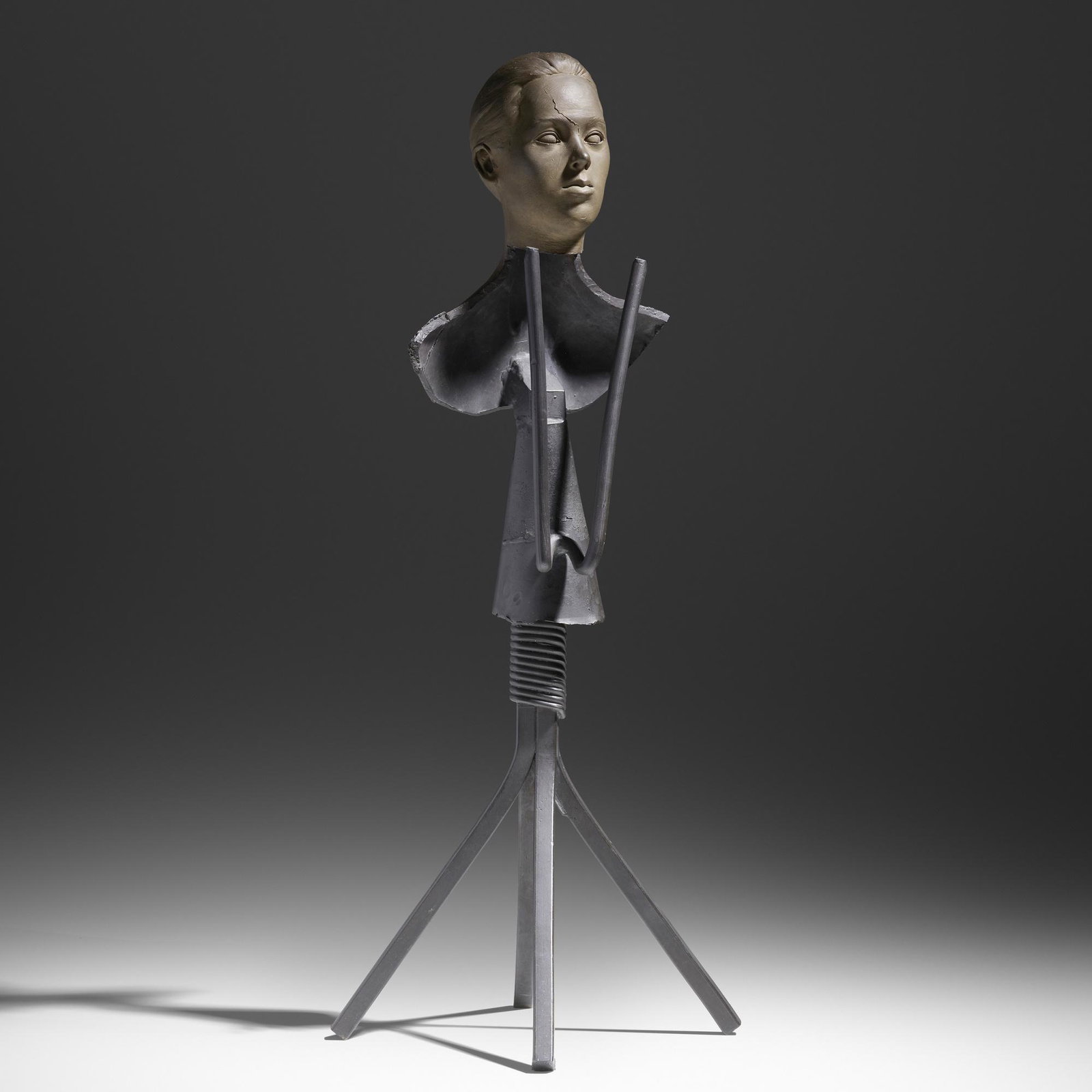 Robert Graham, Cherie Fragment: Robert Graham Cherie Fragment c. 1985bronze with black patina 24.375 h × 8 w × 7.5 d in (62 × 20 × 19 cm) Provenance: Gerald Peters Gallery, Santa Fe |