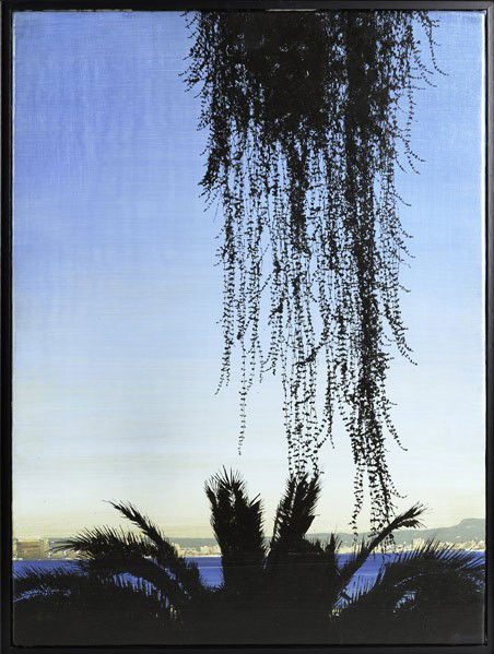 Glen Rubsamen (American, b. 1959) Oscar's Apartmen: Glen Rubsamen (American, b. 1959) Oscar's Apartment, Palma, 1995; Oil on canvas mounted to board; Signed, dated and titled; 25'' x 18 1/2''; Provenance: Michael Klein Gallery, New York (label on verso