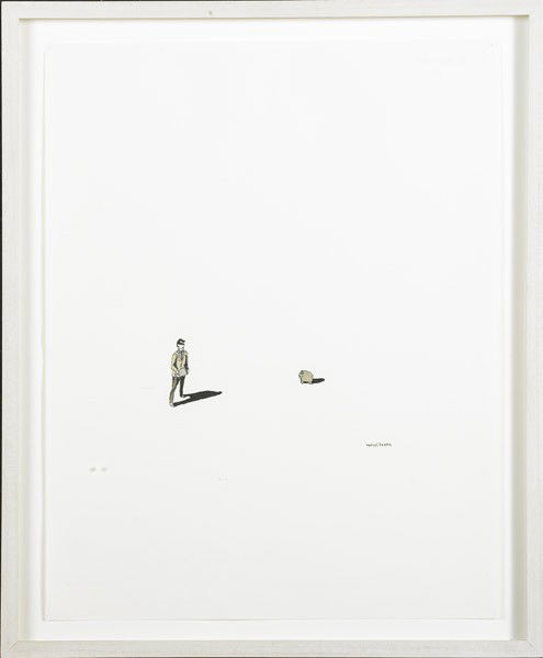 Marcel Dzama (Canadian, b. 1974) Untitled: Marcel Dzama (Canadian, b. 1974) Untitled; Watercolor and ink on paper (framed); Signed; 12 1/2'' x 9 3/4'' (sheet); Provenance: Private Collection, New York